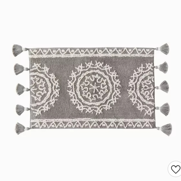 Medallia Bath Rug Gray - SKL Home - Picture 1 of 3